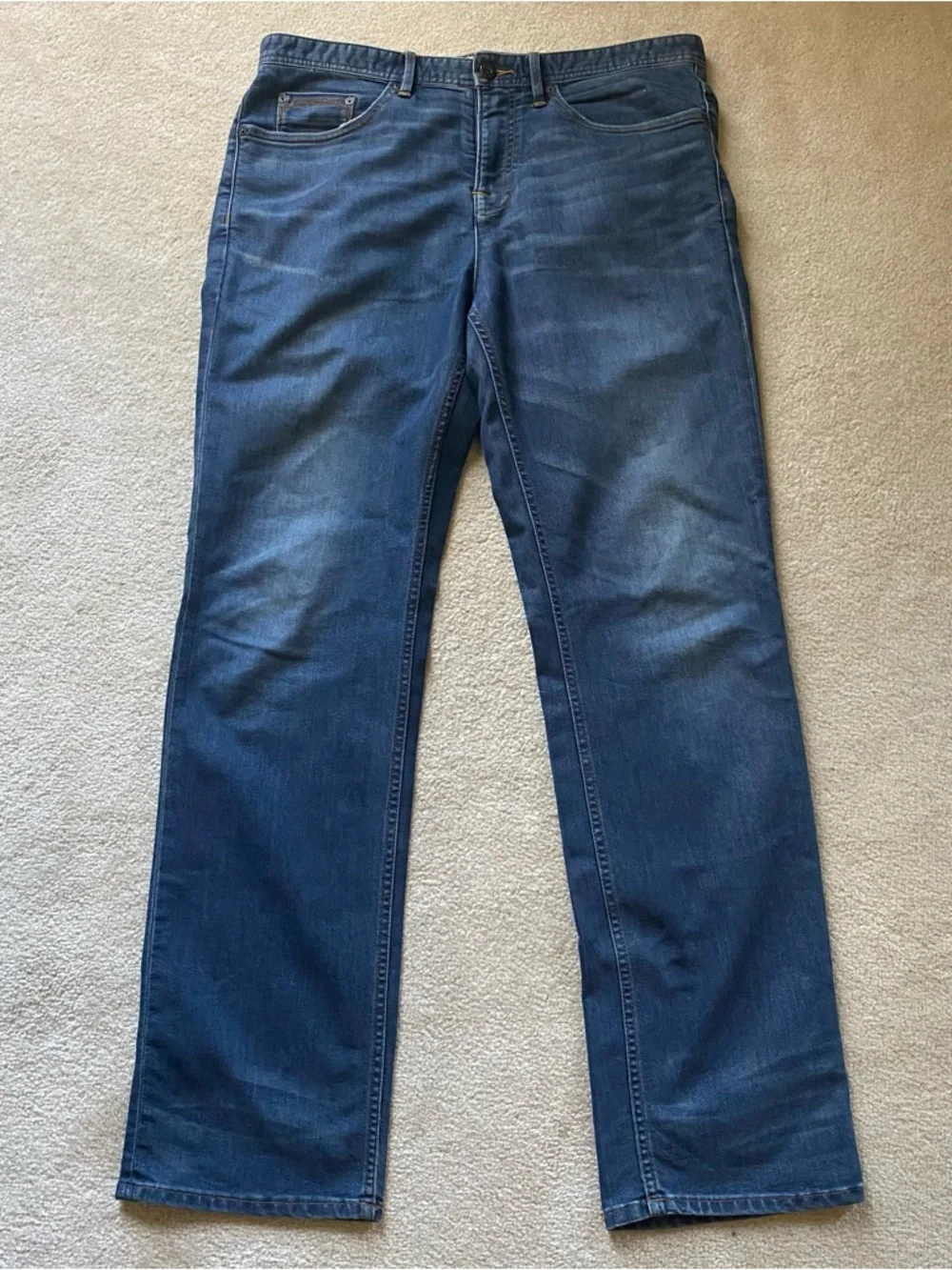 Timberland Locke Lake Cordura Concept Denim Blue Jeans Workwear Straight Leg 34